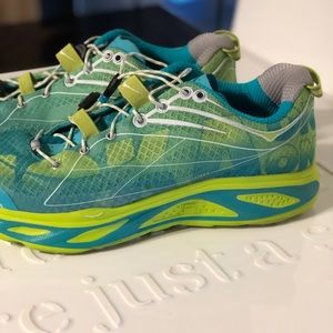 Hoka One One Running Women's Sz 8 Aqua Sneakers